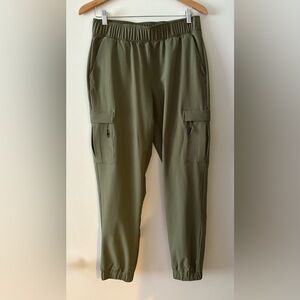 Mondetta Green Cargo Jogger Pants Elastic Waistband Relaxed Fit size M